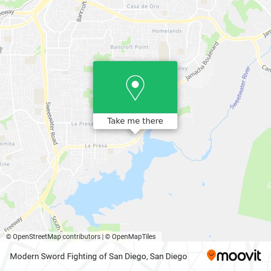 Mapa de Modern Sword Fighting of San Diego