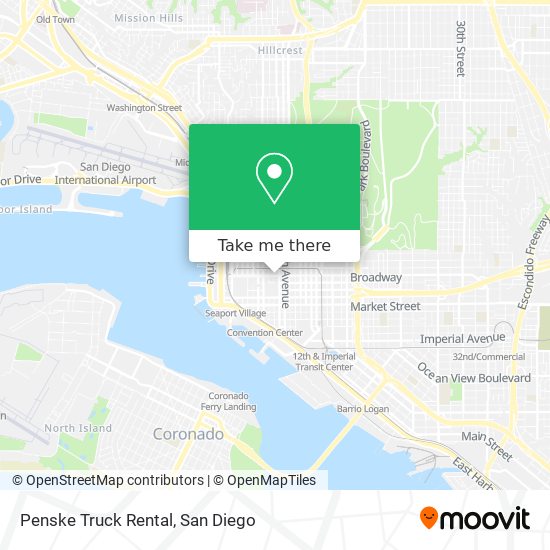 Penske Truck Rental map