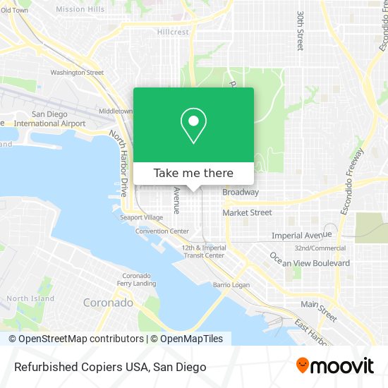 Mapa de Refurbished Copiers USA