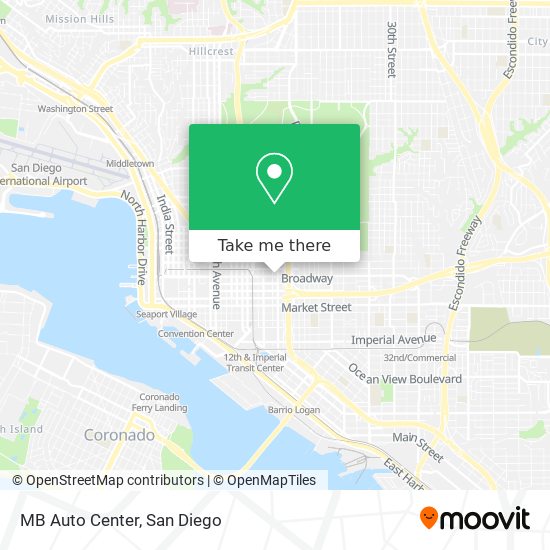 MB Auto Center map