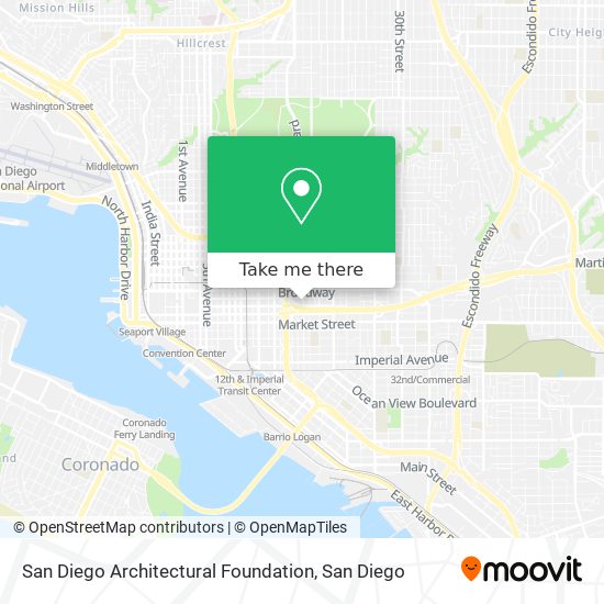 Mapa de San Diego Architectural Foundation