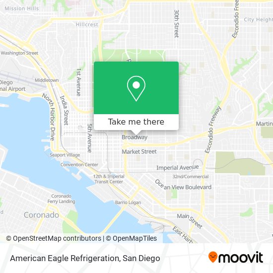 American Eagle Refrigeration map