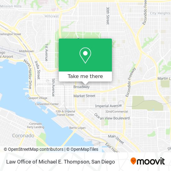 Law Office of Michael E. Thompson map
