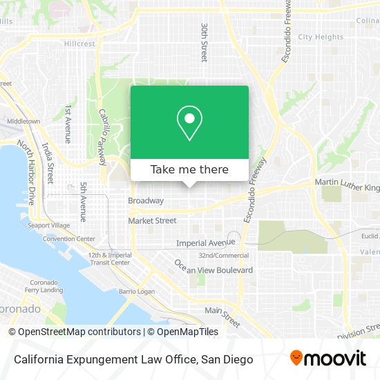 Mapa de California Expungement Law Office