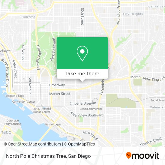 North Pole Christmas Tree map