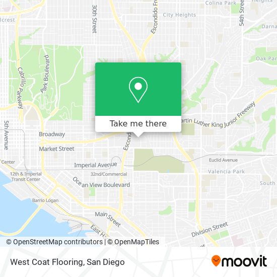 West Coat Flooring map