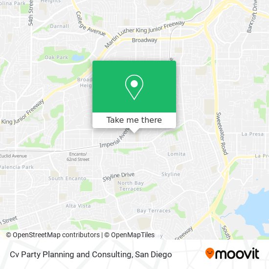 Cv Party Planning and Consulting map