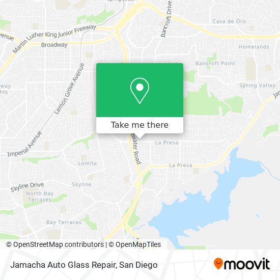 Mapa de Jamacha Auto Glass Repair