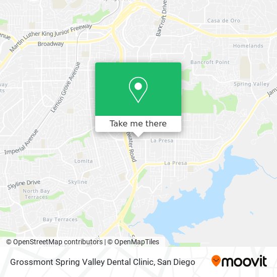 Grossmont Spring Valley Dental Clinic map