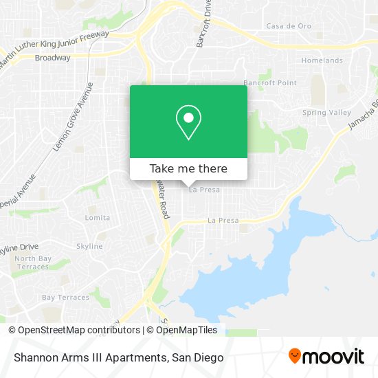 Mapa de Shannon Arms III Apartments