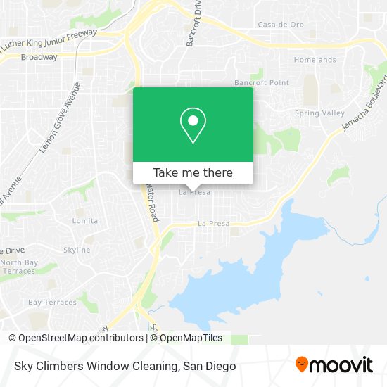 Sky Climbers Window Cleaning map