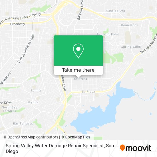 Spring Valley Water Damage Repair Specialist map