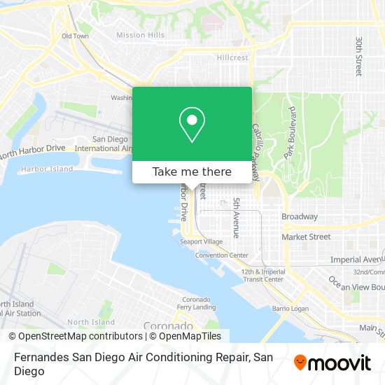 Fernandes San Diego Air Conditioning Repair map