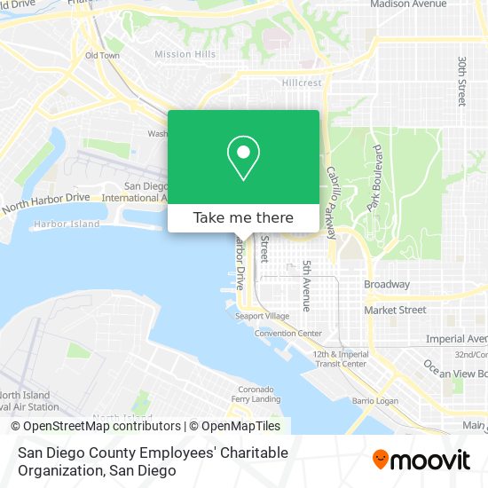 San Diego County Employees' Charitable Organization map