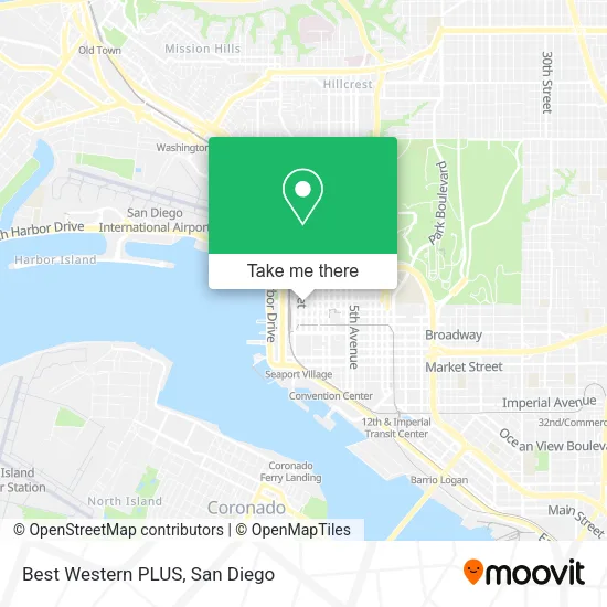 Best Western PLUS map