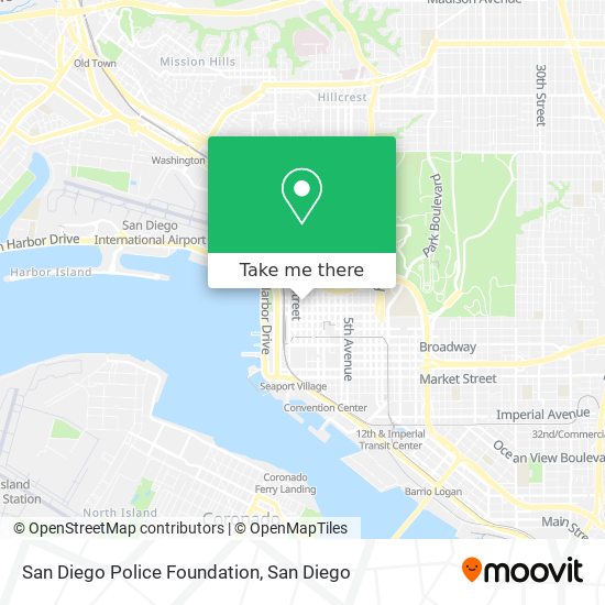 San Diego Police Foundation map