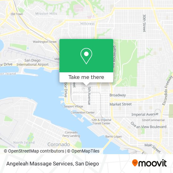 Angeleah Massage Services map