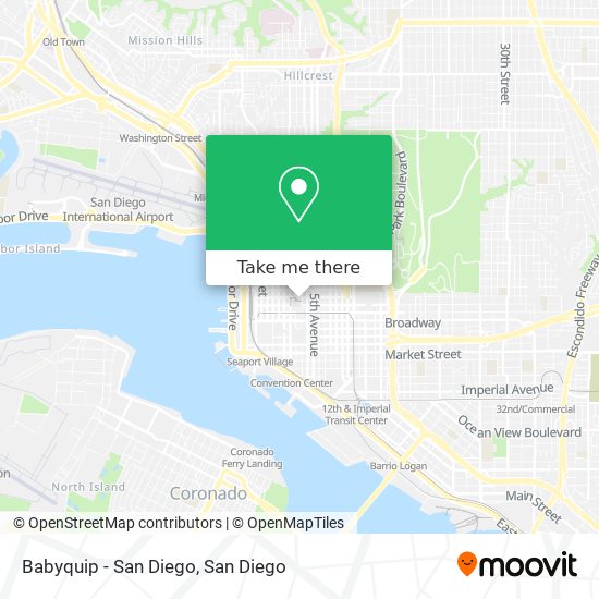 Mapa de Babyquip - San Diego