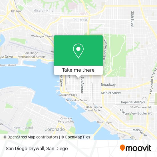 San Diego Drywall map