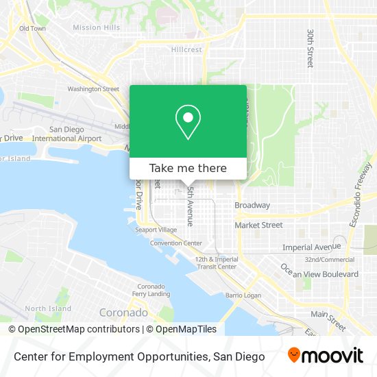 Center for Employment Opportunities map