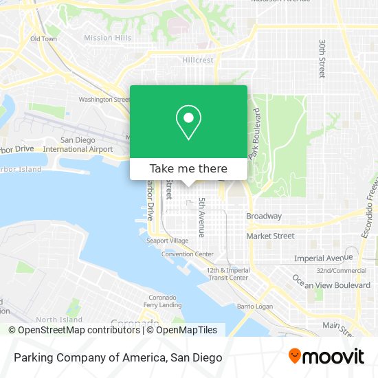 Mapa de Parking Company of America