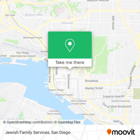 Mapa de Jewish Family Services