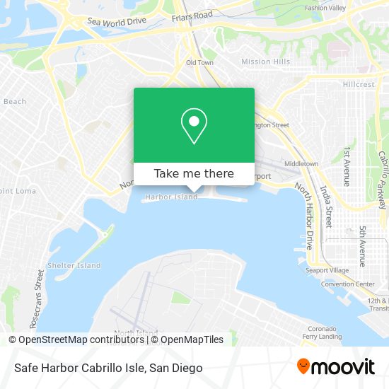 Safe Harbor Cabrillo Isle map