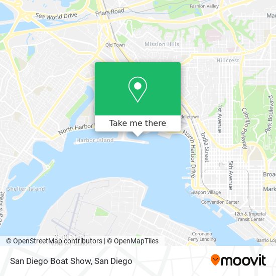 Mapa de San Diego Boat Show