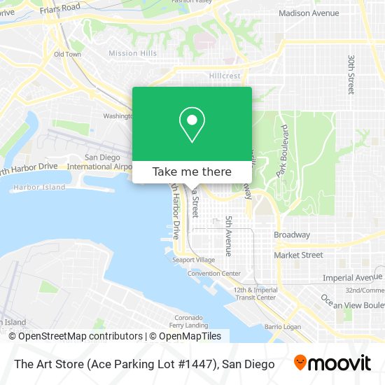 The Art Store (Ace Parking Lot #1447) map