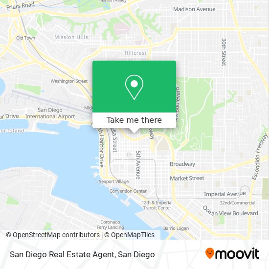 San Diego Real Estate Agent map