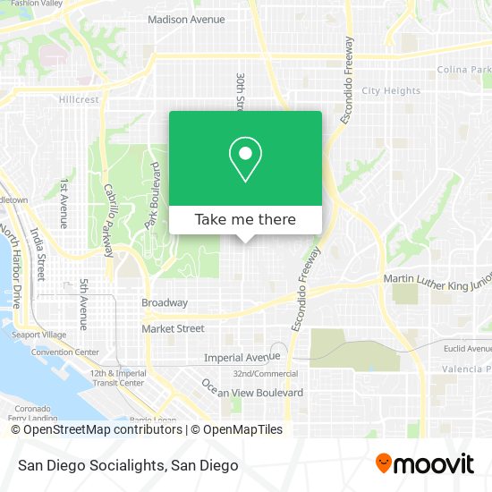 Mapa de San Diego Socialights