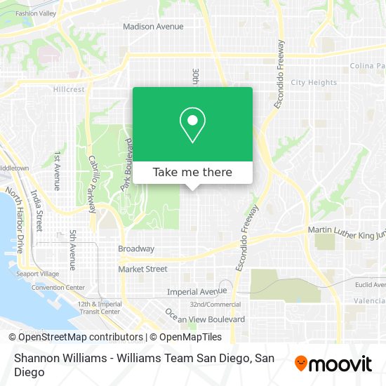 Shannon Williams - Williams Team San Diego map