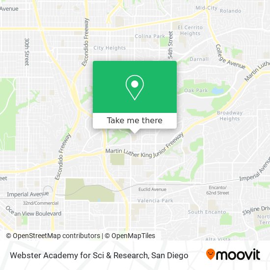 Webster Academy for Sci & Research map