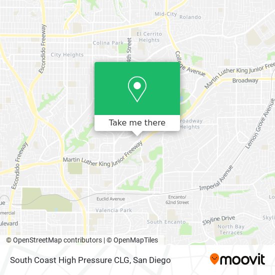 South Coast High Pressure CLG map