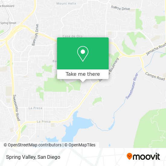 Spring Valley map