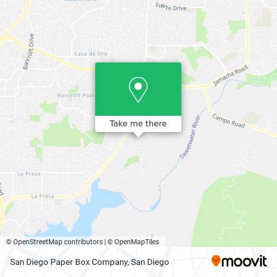 San Diego Paper Box Company map