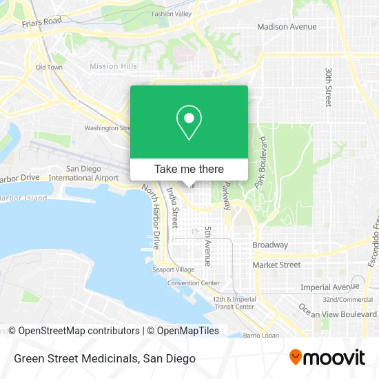Green Street Medicinals map