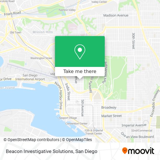 Beacon Investigative Solutions map