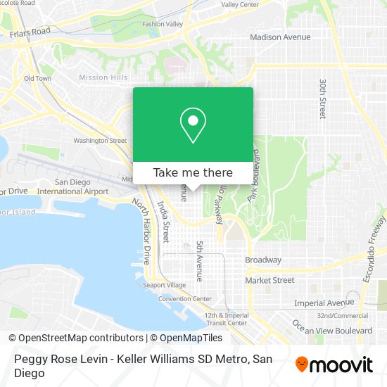 Peggy Rose Levin - Keller Williams SD Metro map