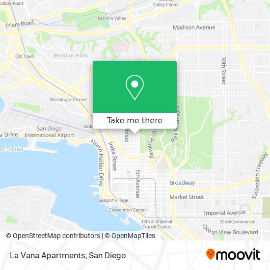 La Vana Apartments map