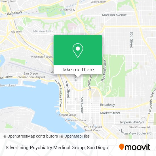 Mapa de Silverlining Psychiatry Medical Group