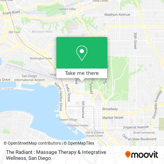The Radiant : Massage Therapy & Integrative Wellness map