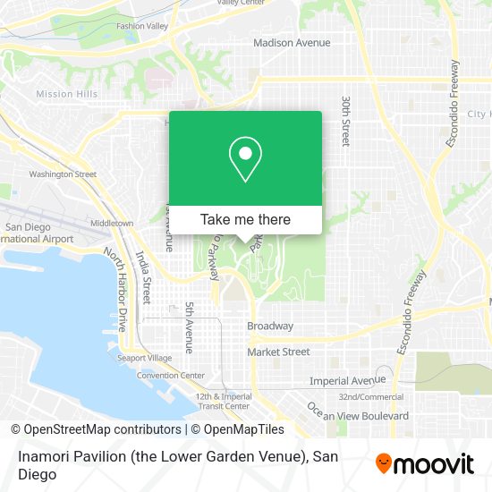 Mapa de Inamori Pavilion (the Lower Garden Venue)