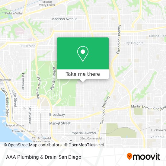 Mapa de AAA Plumbing & Drain