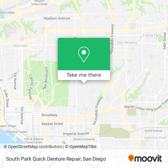 South Park Quick Denture Repair map