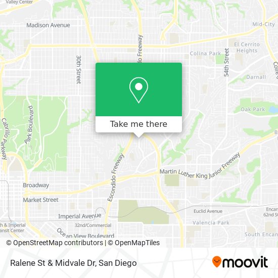 Ralene St & Midvale Dr map