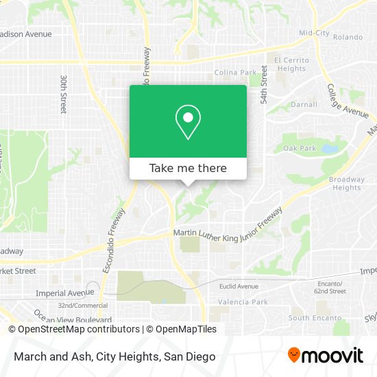 March and Ash, City Heights map