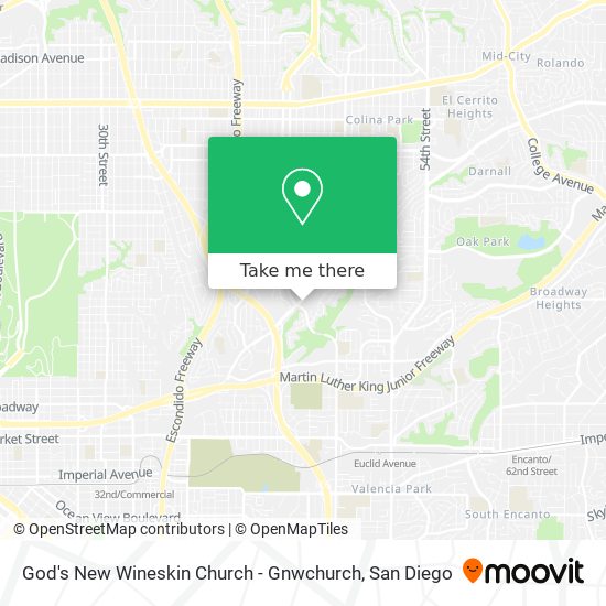 Mapa de God's New Wineskin Church - Gnwchurch