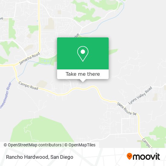 Rancho Hardwood map