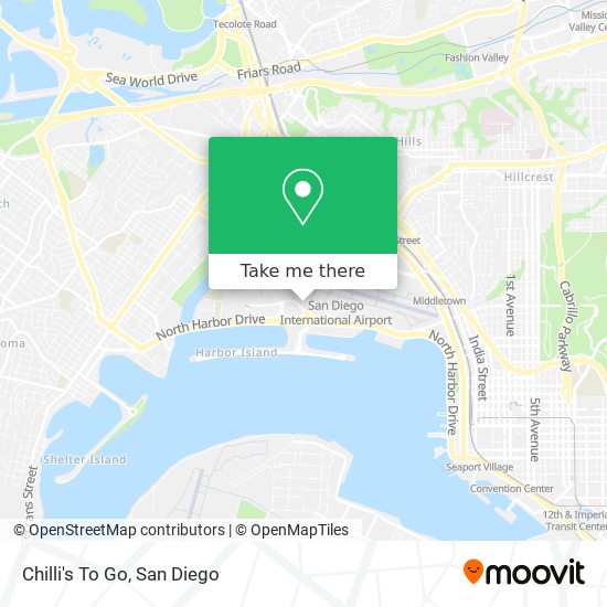 Chilli's To Go map